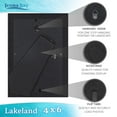 thumbnail image 6 of Icona Bay 4x6 Black Picture Frame, Classic Style, Lakeland Collection (US Company), 6 of 6