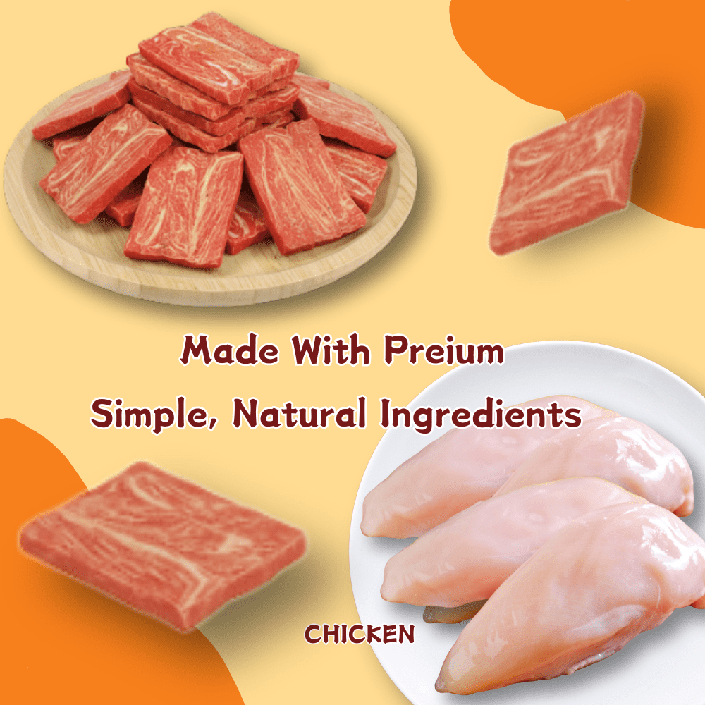 Tender Touch Jerky Treats with Real Chicken and Pumpkin, Wholesome All-Natural Dog Chews for All Breeds, Soft & Tender Slices, 1.32 Pound