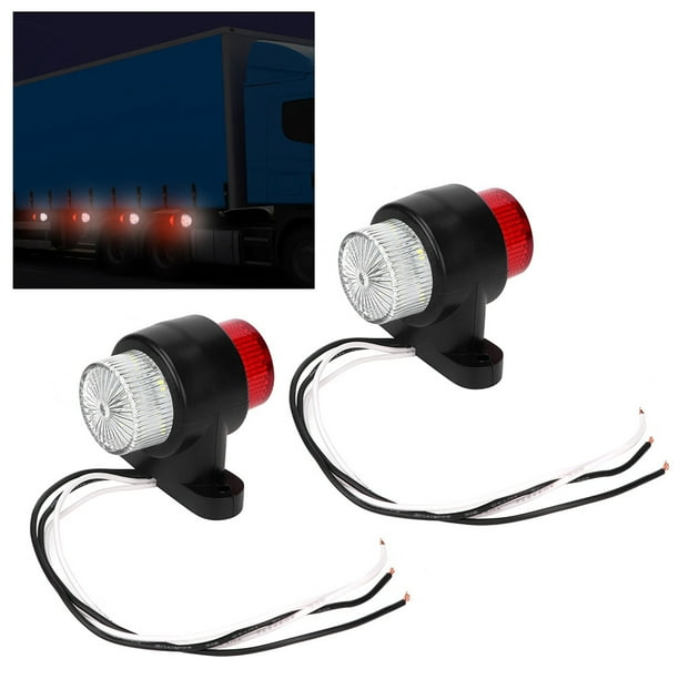 Lámpara LED para camión, 2 piezas, 8 luces LED para camión, luz LED lateral para camión, impulsada por el rendimiento