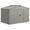 Gris, variante sur Outsunny Remise de Jardin 11 Pieds x 13 Pieds avec Trousse de Fondation, Cabanon de Rangement d'Outils en Métal avec Doubles Portes pour Patio et Cour Extérieurs, Gris