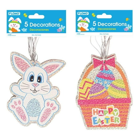 5 Pack Easter Hologram Hanging Decorations Case Of 48 Walmart Com