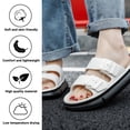 thumbnail image 3 of Women's Comfort Adjustable Double Buckle Flat Sandals Lightweight Footbed Slip on EVA Slippers, 3 of 7