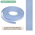thumbnail image 2 of Caña de Tejer de Papel, 10.9 Yardas x 0.47 Pulgadas/10m x 12mm Caña de Rattan de Papel para Hacer Manualidades DIY [Azul Cielo], 2 of 7