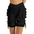 thumbnail image 1 of YiZYiF Womens Layered Gothic Pantaloons Pumpkin Bloomers Retro Ruffles Loose Shorts, 1 of 7