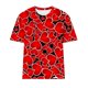 thumbnail image 4 of Fiudx Ofertas Relámpago Blusa de Manga Corta Estampada a La Moda para Mujer, Blusas Informales con Cuello Redondo, 4 of 4