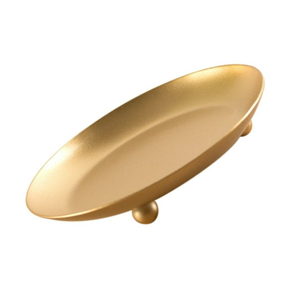 Candle Tray Delicate Dish Candelabra Candleholders Base Golden