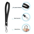 thumbnail image 4 of Uxcell PU Leather Keychain, Key Holder Keyring Strap with Metal Silver Key Ring Lock Anti Lost for Wallet Purse, Black, 4 of 6