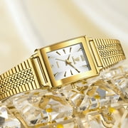 LIEBIG Gold Watches for Women Dainty Elegant Womens Watch Classic Vintage Fashion Square Ladies Quartz Watch Gifts