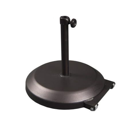- California Umbrella 75LBS Umbrella Base with Steel Cover with Concrete Bronze