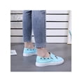 thumbnail image 7 of Fangasis Women Skate Shoe Comfort Flats Zipper Canvas Sneaker Sports Lightweight Sneakers Blue 43, 7 of 7