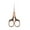 Brown, variant on Rose Gold Vintage Stainless Steel Electroplated Scissors With Floral Carving For Home Office Craft Sewing Thread Cutting General Purpose Scissors Size 4.9X2.3 Inches Weighs 0.07Lb