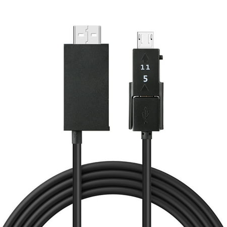 8.2ft/2.5m Micro USB MHL to HDMI HDTV Cable Adapter, for Samsung Sony HTC Android Smart Phone Tablet 5Pin / 11Pin