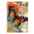 thumbnail image 2 of Abstract Butterfly Paper Ring Binder Notebook Journey Note Diary College Ruled Spiral Notebook Study Loose Leaf Paper A5 60 Pages, 2 of 8