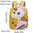 thumbnail image 2 of Mochila escolar de unicornio para niñas, para llevar a la escuela o de viaje, 2 of 4