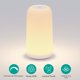 thumbnail image 3 of Lámpara táctil de mesita de noche, [diseño elegante y modo RGB] Lámpara pequeña regulable de 3 vías para dormitorio, lámpara LED con luces blancas cálidas, lámpara inteligente multicolor de, 3 of 14