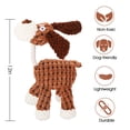 thumbnail image 2 of WOOZAPET Rope Neck Plush Dog Toy Brown Dog, 2 of 8