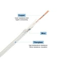 thumbnail image 3 of 6 Meter/19.68ft 15AWG High Temp Wire, Flexible Mica Cable, Insulated 500 Degrees Celsius High Temperature, 3 of 5