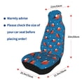 thumbnail image 4 of Yiaed Bullfinches Print Car Seat Covers,Universal Auto Seats Protector Fits for Car,SUV Sedan,Truck,Automotive Seat Covers & Accessories(Two packs), 4 of 7