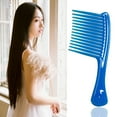 thumbnail image 6 of Yucurem Large Wide Tooth Comb Handle Detangling Reduce Hair Loss Brush Tool (Blue), 6 of 8