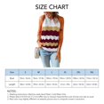 thumbnail image 2 of Sleeveless Halter Neck Tank Tops Summer Vest Color Block Stylish Women Shirt Top, 2 of 5