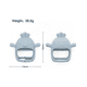 thumbnail image 5 of 2 Pcs Mordedor Silicona Para Bebés, mordederas Bebe Y Juguete diseño B, Lab.G Rosa, Beige, 5 of 5