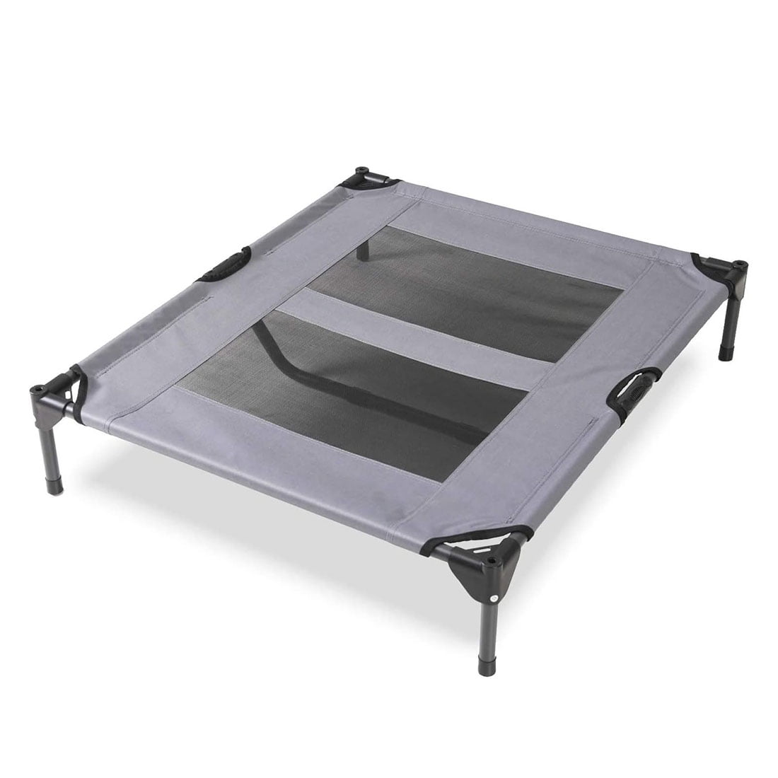 PawfectPals Portable Cooling Waterproof Elevated Heavy Duty Camping Pet Bed and Cot with Detachable Shade for Indoor and Outdoor use (Large)