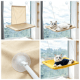 thumbnail image 6 of XIBUFE 2026 New 13.78"X21.65" Cat Window Bed Foldable Cat Window Hammocks Cat Window Perch for Sill Pets Kitty Window Shelves Beds Cat Hammocks Khaki, 6 of 7