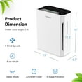 thumbnail image 7 of Costway Air Purifier Filter Replacement 3-in-1 H13 True HEPA & Activated Carbon Filter, 7 of 7