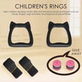 thumbnail image 4 of Kids Gymnastic Rings, Gymnastic Ring with Adjustable Straps, Buckles, Pull-up Training Equipment for Indoor Playground, 4 of 4