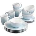 thumbnail image 3 of American Atelier 6692-16-RB Oasis Dinnerware Set (16 Piece), Mint/White, 3 of 3