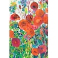thumbnail image 2 of Grim, Tara Funk 13x18 White Modern Wood Framed Museum Art Print Titled - Vivid Poppy Collage I, 2 of 4