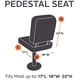 thumbnail image 3 of Funda para asiento de barco, impermeable, para motor principal marino, cubierta antipolvo para asiento de lancha rápida, protección para todas las estaciones, pontón (negro, 22x24x25 pulgada, 3 of 5