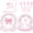 Pink Bows, variant on 100 Pcs Spooky Halloween Eyeball Party Supplies Set - Serves 25, Scary Disposable Tableware, Includes Paper Plates, Napkins, Forks for Halloween Decorations, Trick or Treat Eyeballs Party Favors