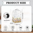 thumbnail image 6 of HELLHERO Handle Food Processor Cover Butterfly Flowers for Durable Polyester Keep Clean, 6 of 6