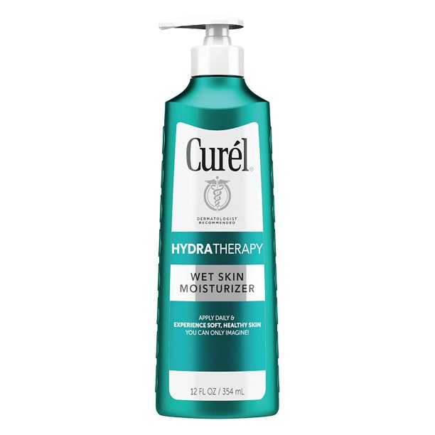 Curél Hydra Therapy In Shower Lotion, Wet Skin Moisturizer for Dry or Extradry Skin, with