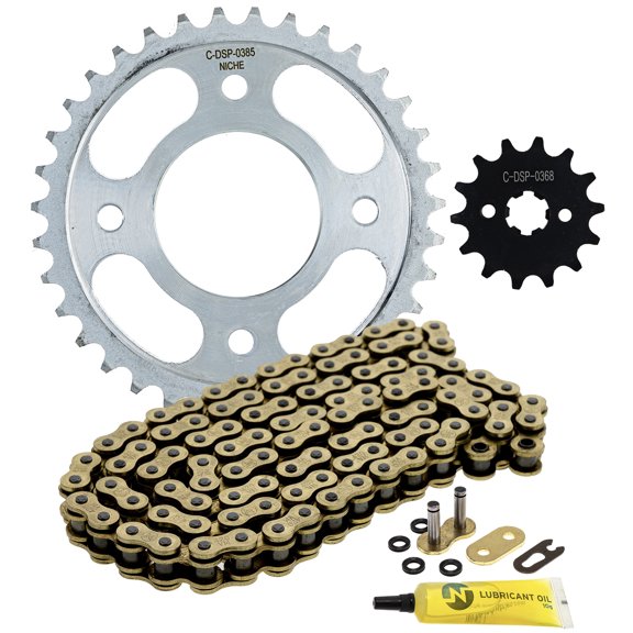 Niche Sprocket Chain Set Honda Super Cub 125 14/35 Tooth 420 X-Ring Front Rear MK1013216