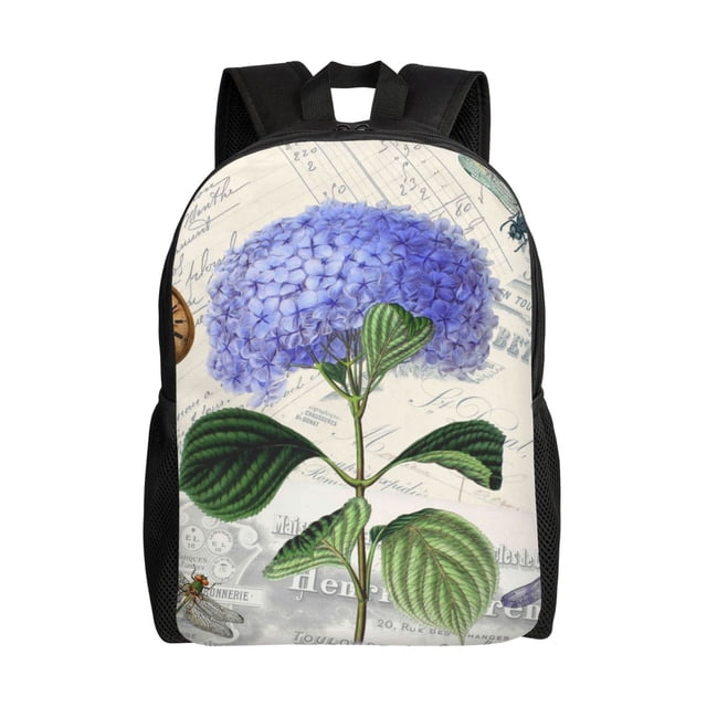 Fotbe Vintage Flower Mochila de Viaje para Laptop, Mochila Ejecutiva Delgada y Resistente 15.6"