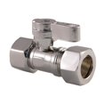 thumbnail image 1 of 0.5 in. IPS x 0.62 in. OD Compression Straight Valve, Brushed Nickel, 1 of 1
