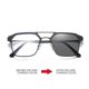 thumbnail image 4 of Gafas lisas de Metal anti-luz azul, gafas retro de decoloración a prueba de rayos UV para hombre, se pueden equipar con lentes para miopía usted mismo, 4 of 5