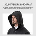 thumbnail image 6 of CoCopeanut Rain Coats for Adults Rain Ponchos with Hoods Man Lightweight Raincoats Long Waterproof Jacket Windbreaker for Men Women, 6 of 7