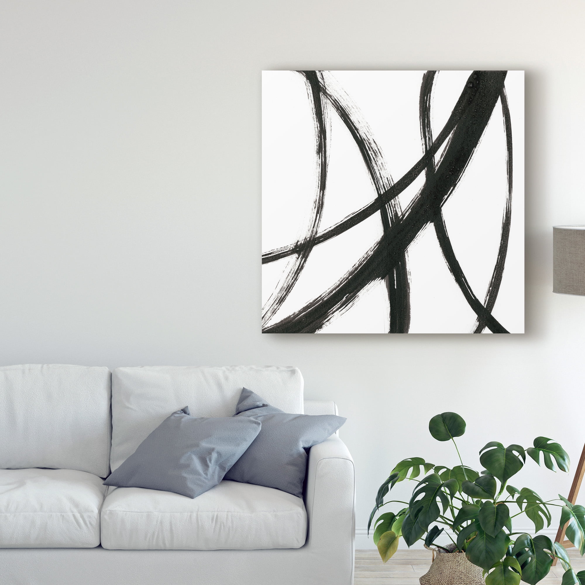Trademark Fine Art 'Linear Expression II' Canvas Art by J. Holland