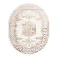 thumbnail image 3 of Unique Loom Highbury Collection Area Rug - Regal (7' 10" x 10' Oval Ivory/Gray), 3 of 7