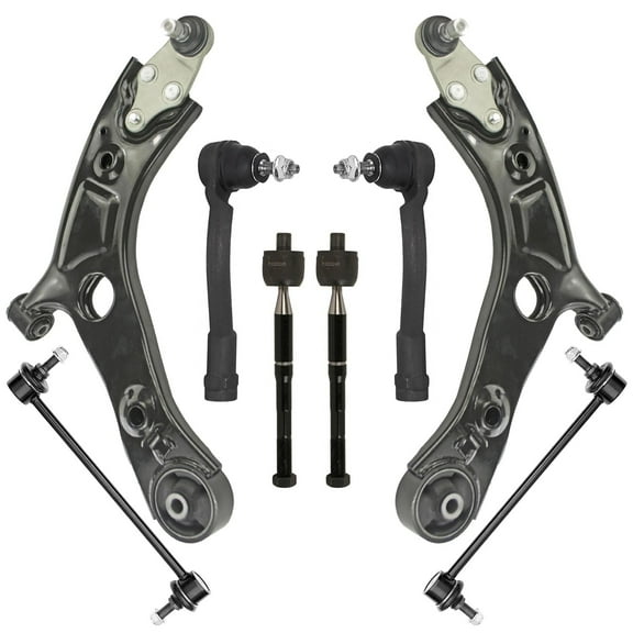 Detroit Axle - 8pc Front End Kit for 2016 2017 2018 Kia Sorento 2 Lower Control Arms with Ball Joints 2 Sway Bar End Links 4 Inner Outer Tie Rod Ends Replacement