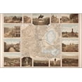 thumbnail image 1 of 24"x36" Gallery Poster, map of mexico city 1885, 1 of 1