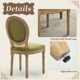 thumbnail image 5 of Dining Chairs Set of 4, Vintage Dining Chair with Round Back, Farmhouse Country Dining Chair for Kitchen, Bedroom, Hall, 5 of 9