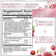 thumbnail image 2 of Probiotics for Women Digestive Health Support - 16 Strains Women's Vaginal Probiotic with Prebiotics, Cranberry, PH, Immune Support, Urinary, & Feminine Health Support - USA Bottled - 60 Capsules, 2 of 9
