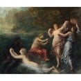 thumbnail image 3 of Henri Fantin-Latour 23x20 Black Modern Framed Museum Art Print Titled - Tannhauser (1886), 3 of 5