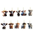 thumbnail image 2 of 10 piezas de adorno colgante de coche de Navidad de , decoración de año Nuevo, Material acrílico, múltiples estilos, apariencia vívida para los BLESIY colgante de vaca, 2 of 8