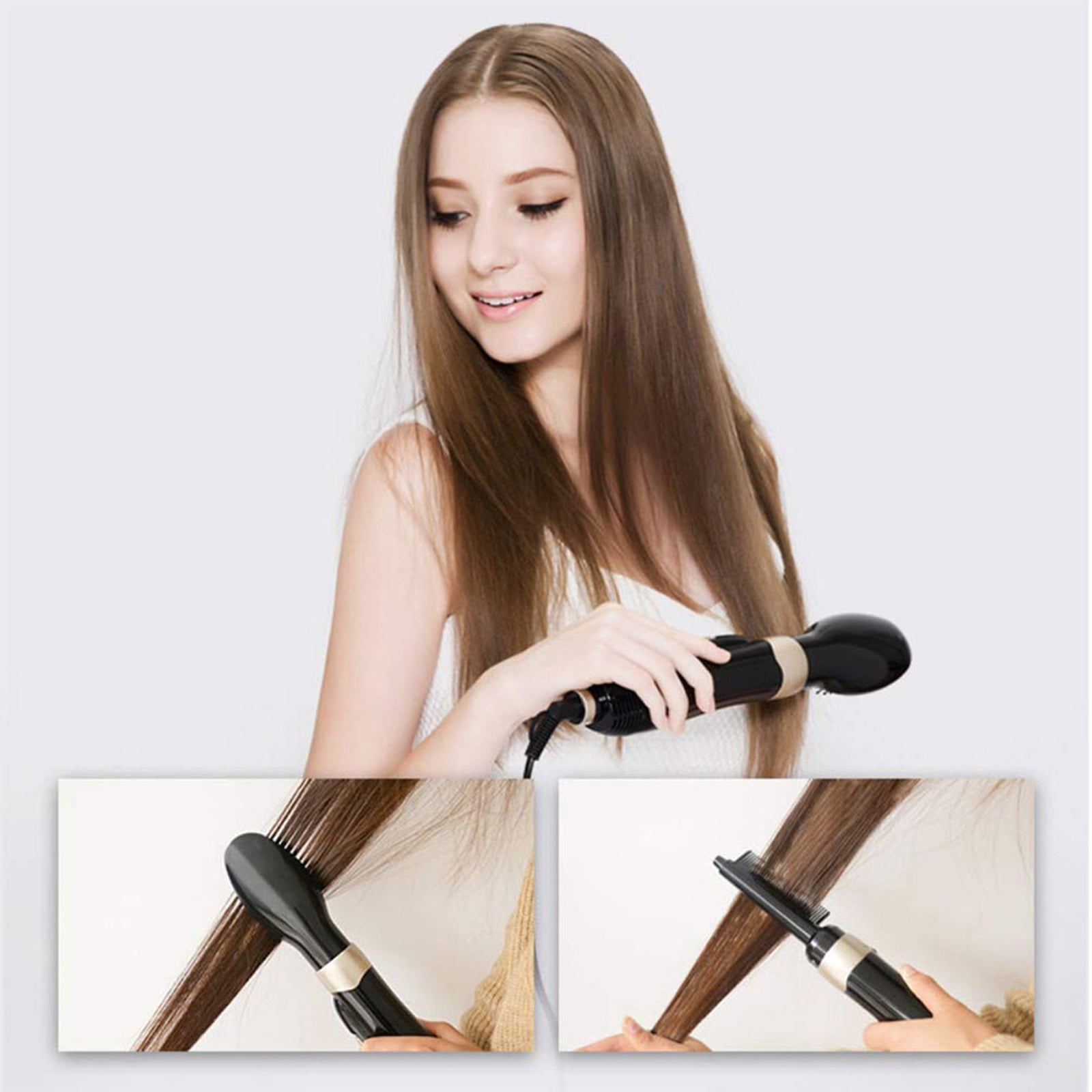 Mens Beard Straightener Ceramic Hair Straightener Curly for Hair Silk Hair Wet to Straight Hair Straightener Straightening Brush for Thick Hair Toe Straightener for Kids Silk Flat