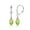 Colorname Misc: Emerald Green / White Gold, variant on 14k White Gold Tear-Crystal Leverback Earrings (6mm X 28mm) (17 Colors) (light-red/White Gold) Stud Earring for Women